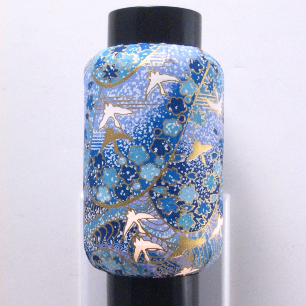 Oriental Japanese blue  washi  plug in Night Light  Gift !